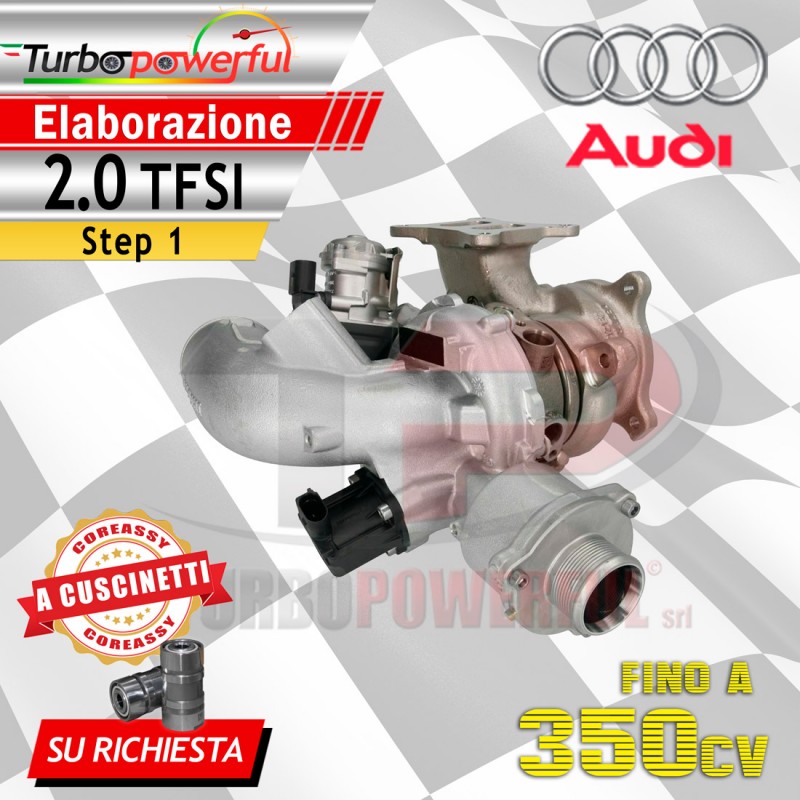 Turbo maggiorato 2.0 TFSI Audi 06L145702A Step1 fino a 350cv