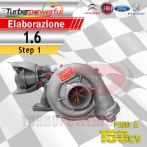 Turbo maggiorato 1.6HDI Citroen Fiat Peugeot Ford 753420 Step1 fino a 150cv