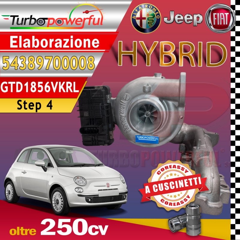 Turbo maggiorato GTD1856VRKL HyBrId Alfa Fiat oltre 250cv 54389700008