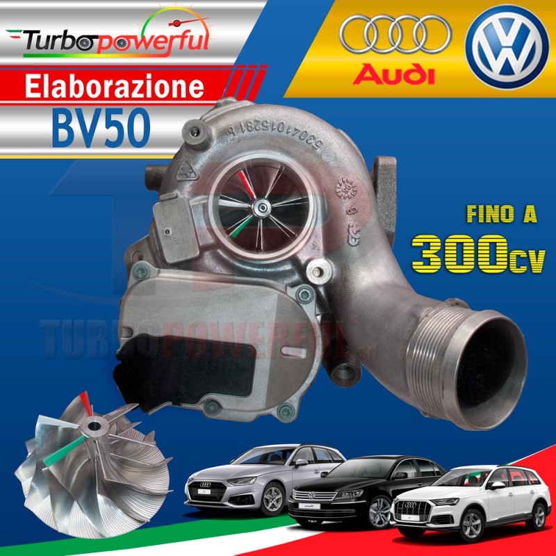 Turbo maggiorato Audi Volkswagen 3.0I TDI BV50 53049700050 fino a 300cv