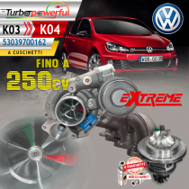 Turbina elaborata a cuscinetti da K03 a K04 Extreme fino a 250cv Volkswagen