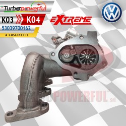 Turbina elaborata a cuscinetti da K03 a K04 Extreme fino a 250cv Volkswagen