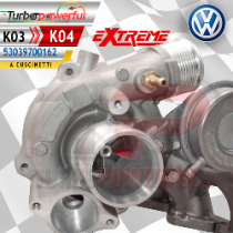 Turbina elaborata a cuscinetti da K03 a K04 Extreme fino a 250cv Volkswagen