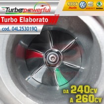 Turbpo elaborato 04l253019q Audi Seat Skoda Volkswagen fino a 240-260cv