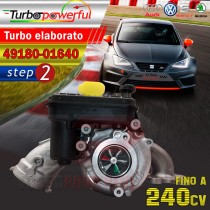 Turbina elaborata step 2 49180-01640 Audi Seat Skoda Volkswagen fino a 240cv