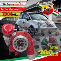 Turbina elaborata TD04S300 Hybrid Abarth TD04HL oltre 300cv