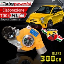 Elaborazione Turbo Abarth TD04HLM oltre 300cv