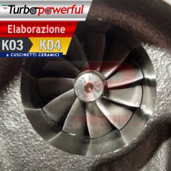 Elaborazione Turbo da K03 a K04 a cuscinetti Volkswagen 53039700162