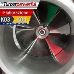 Elaborazione Turbo da K03 a K04 a cuscinetti Volkswagen 53039700162