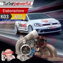 Elaborazione Turbo da K03 a K04 a cuscinetti Volkswagen 53039700162