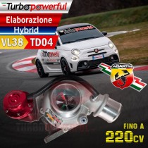 TURBO ELABORATO HYBRID VL38 / TD04 Abarth 220cv