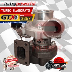 Turbo elaborato GTX 2867 a cuscinetti - nuovo progetto Anti lag - Abarth