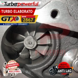 Turbo elaborato GTX 2867 a cuscinetti - nuovo progetto Anti lag - Abarth