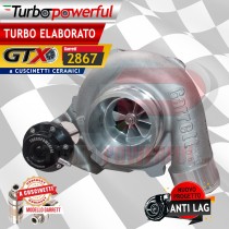 Turbo elaborato GTX 2867 a cuscinetti - nuovo progetto Anti lag - Abarth