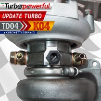 Update Turbo da TD04 a K04 a cuscinetti - nuovo progetto fino a 3xx cv