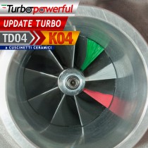 Update Turbo da TD04 a K04 a cuscinetti - nuovo progetto fino a 3xx cv