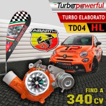Elaborazione Turbo Abarth TD04HL Orange fino a 340cv