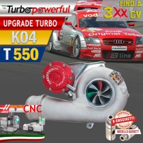 Turbo elaborato Audi K04 Upgrade T550 fino a cv 3xx