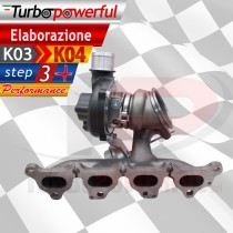 Turbo elaborato da K03 a K04 STEP 3 + 320cv Opel Astra / Corsa