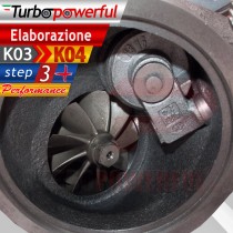 Turbo elaborato da K03 a K04 STEP 3 + 320cv Opel Astra / Corsa