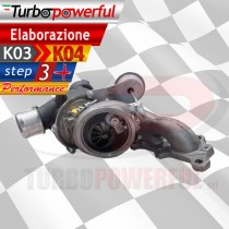 Turbo elaborato da K03 a K04 STEP 3 + 320cv Opel Astra / Corsa