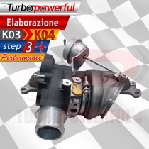 Turbo elaborato da K03 a K04 STEP 3 + 320cv Opel Astra / Corsa