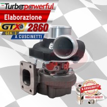 Elaborazione Turbo GTX 2860 Gen 2 a cuscinetti - fino a 450cv