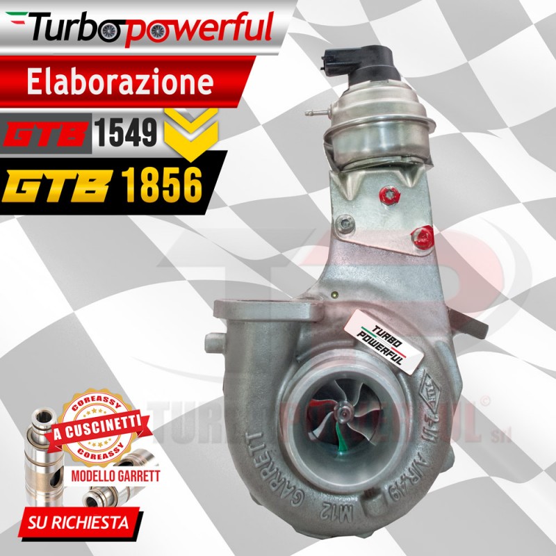 Turbo upgrade da GTB1549 a GTB1856 girante esclusiva fino a 250cv Alfa Romeo