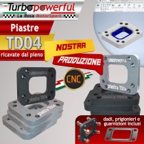 Piastra TD04 ricavata dal pieno - Nostra produzione CNC