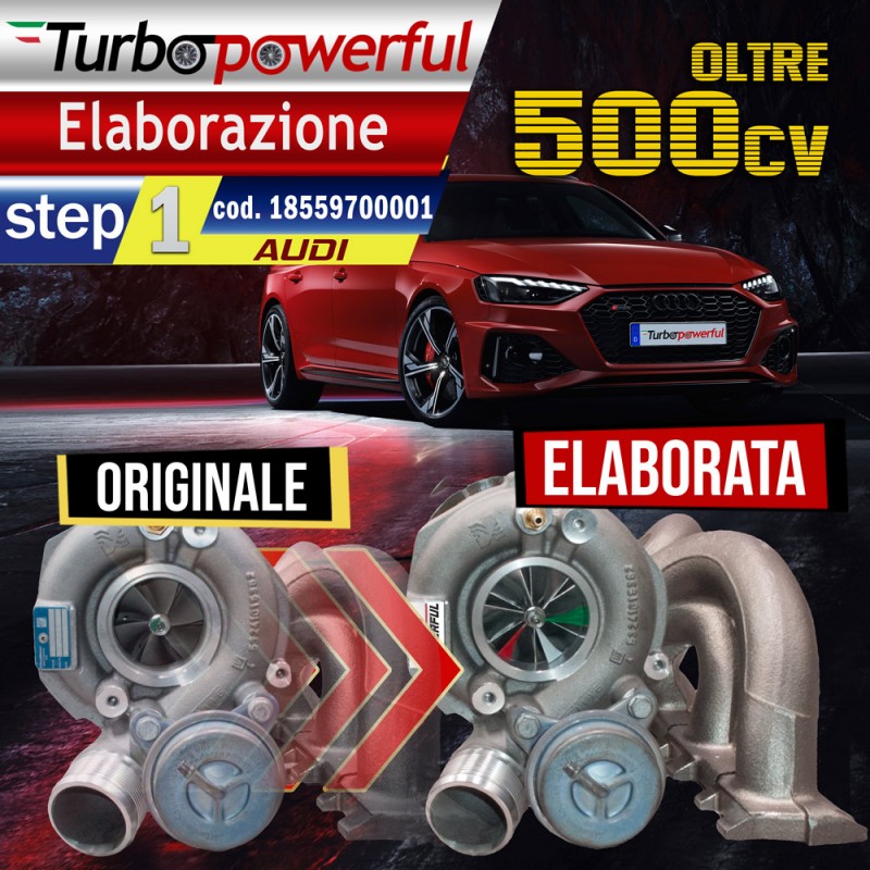 Elaborazione Turbo Audi TT - A3 - RS3 StEp 1 - oltre 500cv cod. 18559700001