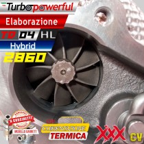 Elaborazione Hybrid TD04HL 2860 Abarth a cuscinetti xxx cv