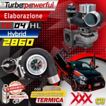 Elaborazione Hybrid TD04HL 2860 Abarth a cuscinetti xxx cv
