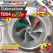 Elaborazione TD04 PRO step1 280cv per Abarth