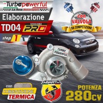 Elaborazione TD04 PRO step1 280cv per Abarth