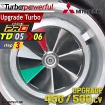 Upgrade turbo da TD05 a TD06 Mitsubishi Step 3 49378-01580 450/500cv