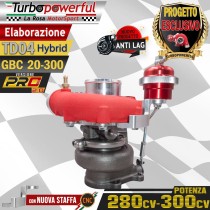 Elaborazione Hybrid TD04 GBC 20-300 - PRO 2.0- Abarth  280-300cv con nuova staffa