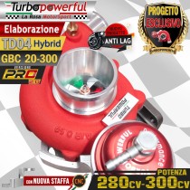 Elaborazione Hybrid TD04 GBC 20-300 - PRO 2.0- Abarth  280-300cv con nuova staffa