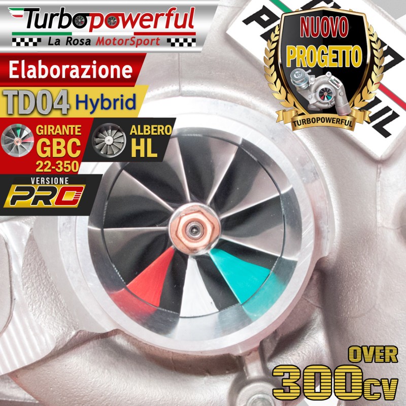 TD04 Hybrid GBC Gen3  TD04 / L / HL per ABARTH over 300cv