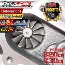 Elaborazione TD04 Hybrid GBC-HL per ABARTH 320cv - 330cv