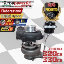 Elaborazione TD04 Hybrid GBC-HL per ABARTH 320cv - 330cv