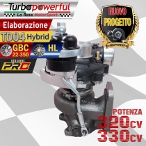 Elaborazione TD04 Hybrid GBC-HL per ABARTH 320cv - 330cv