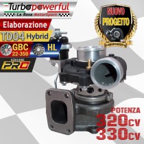 Elaborazione TD04 Hybrid GBC-HL per ABARTH 320cv - 330cv