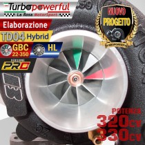 Elaborazione TD04 Hybrid GBC-HL per ABARTH 320cv - 330cv