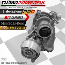 Elaborazione BiTurbo Mercedes 2.2 Classe E A6510906180 10009700076