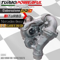 Elaborazione BiTurbo Mercedes 2.2 Classe E A6510906180 10009700076