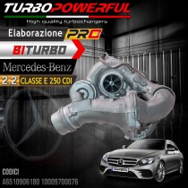 Elaborazione BiTurbo Mercedes 2.2 Classe E A6510906180 10009700076