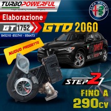 Elaborazione da GT1752 a GTD2060 a cuscinetti Alfa Romeo Stelvio