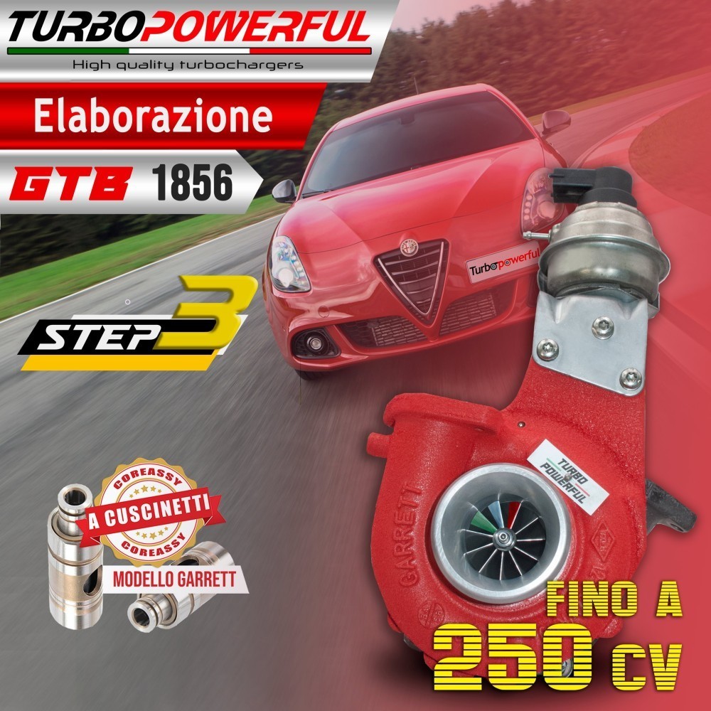 Turbina elaborata Alfa Lancia Fiat fino a 250cv