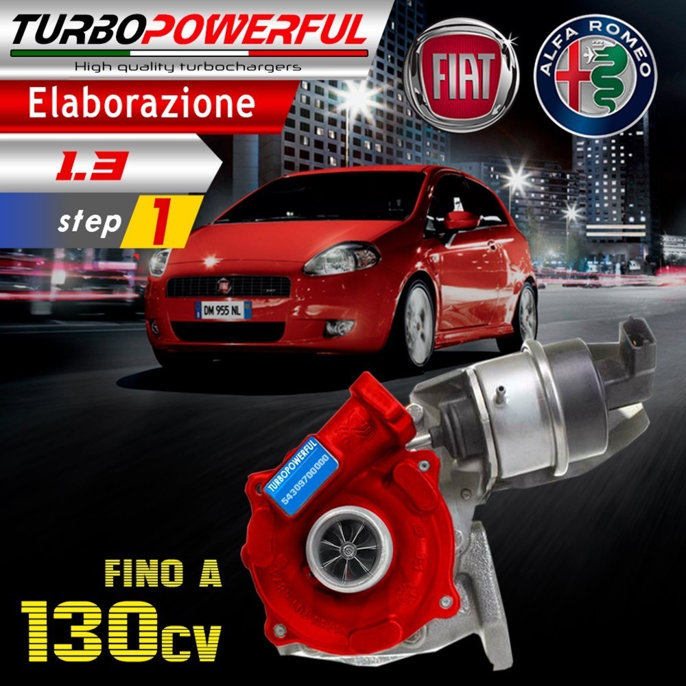 Turbo elaborato Fiat Alfa Lancia 1.3 mjt 54359700027 fino a 130cv