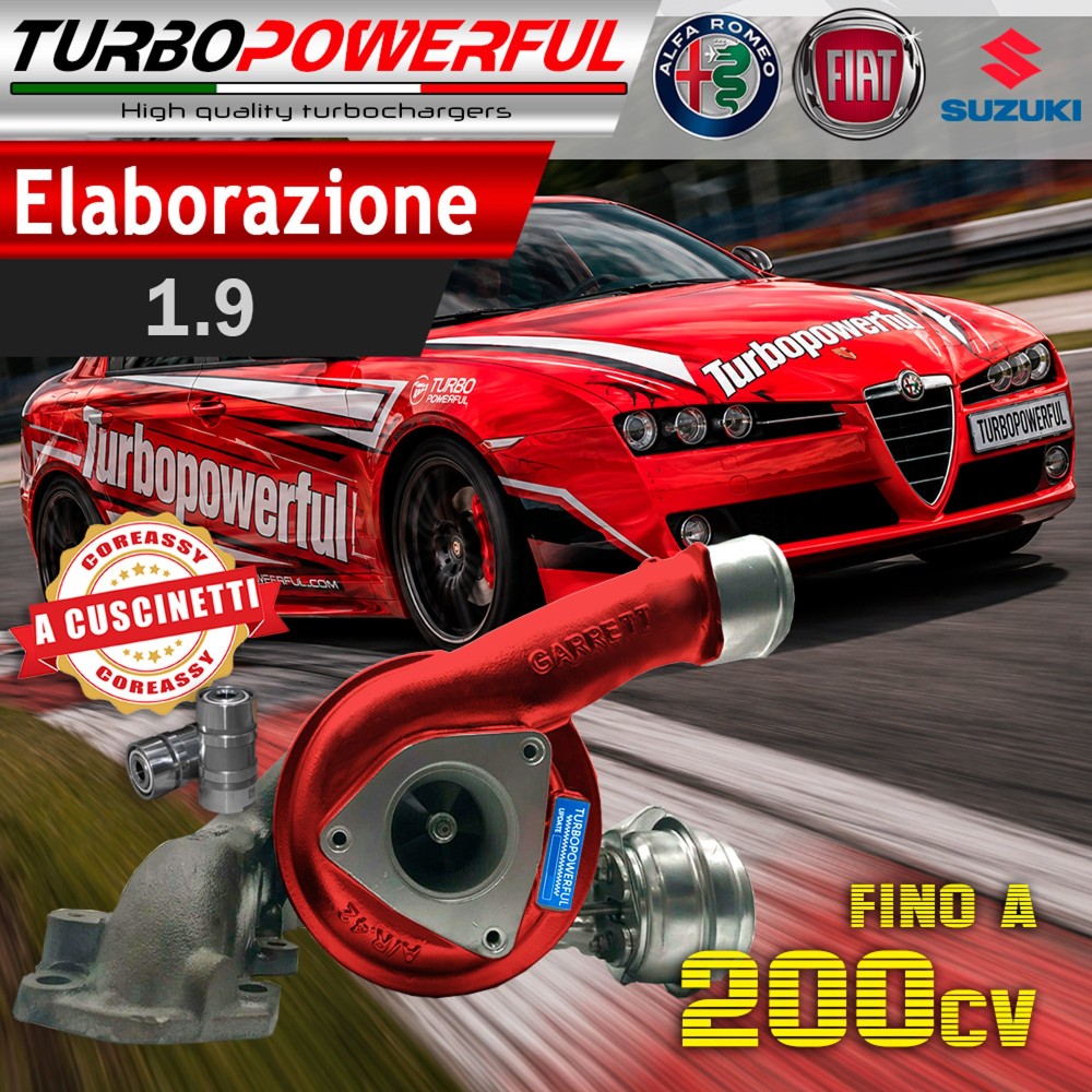 Turbo maggiorato Alfa Fiat Suzuki 1.9 760822 fino a 200cv